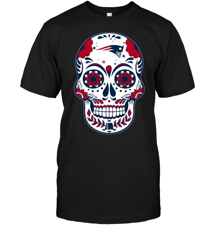 New England Patriots "sugar Skull" T-Shirt